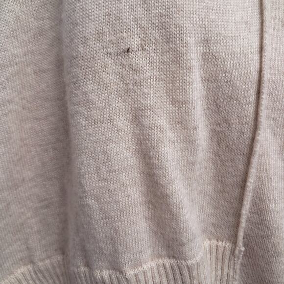 LOVESTITCH Oatmeal Angora Blend Knit Sweater V-Neck Size Large - Picture 10 of 11